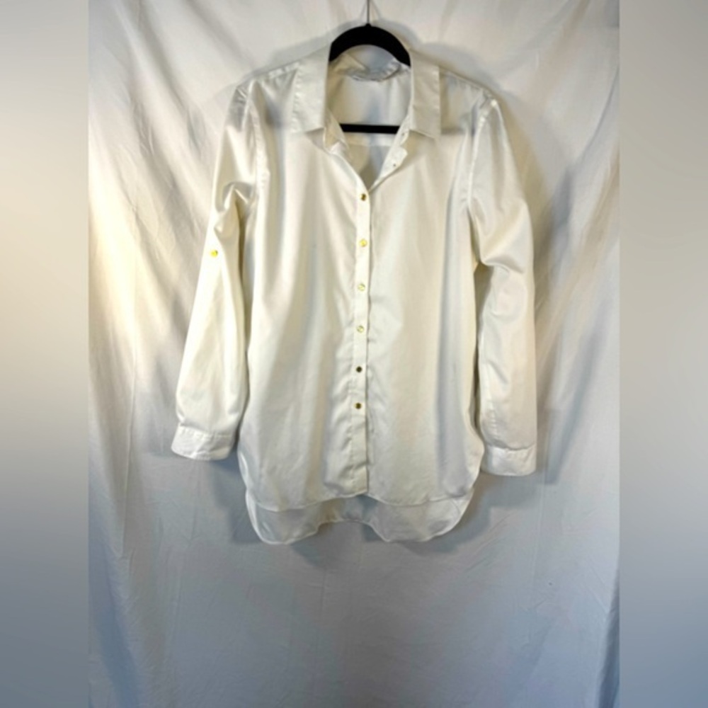 Calvin Klein Classic White Women's Button Down Shirt